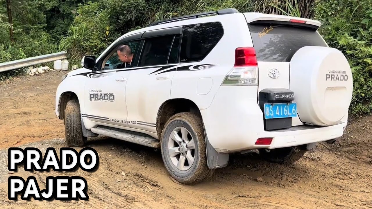 Mitsubishi Outlander VS Prado, Pajero не может постоянно подниматься по склону