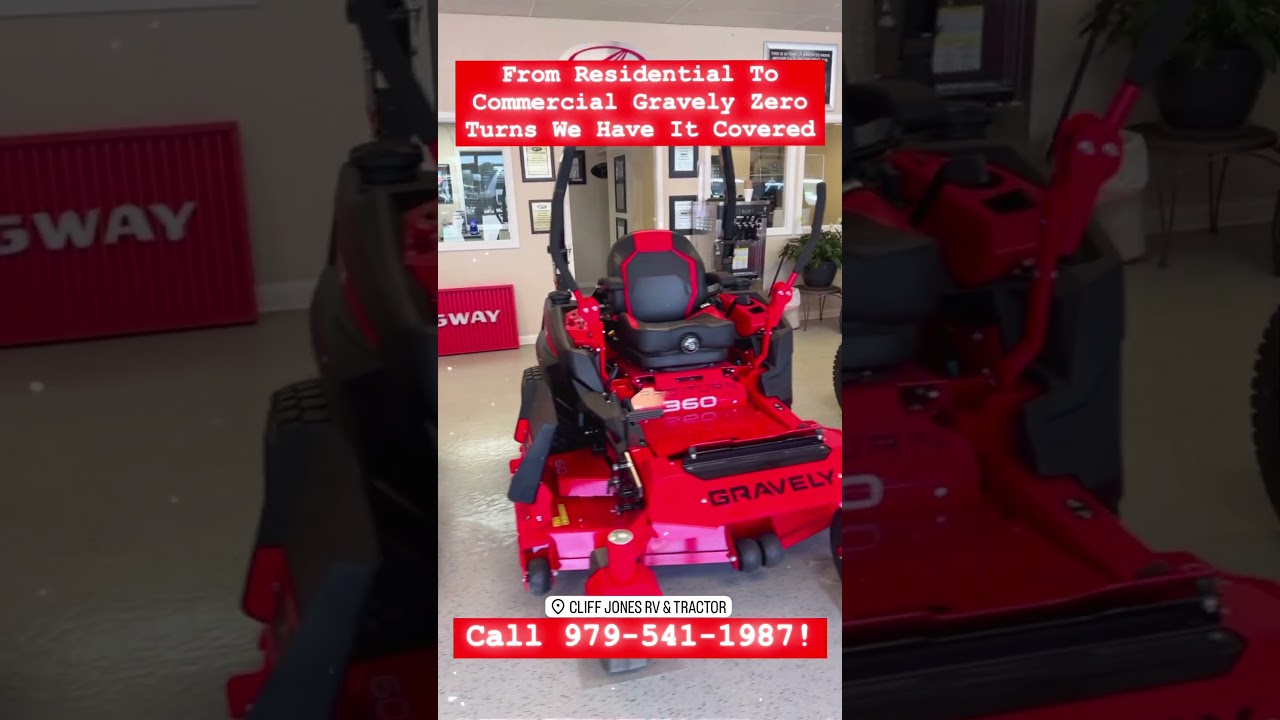 Check Out Our Awesome Gravely Residential & Commercial Zero Turn Lawn Mowers- MADE IN THE USA!