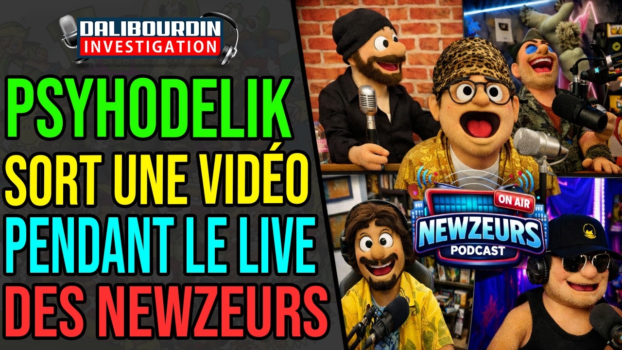 PSYHODELIK SORT UNE VIDEO PENDANT QU'IL EST EN LIVE CHEZ LES NEWZEURS
