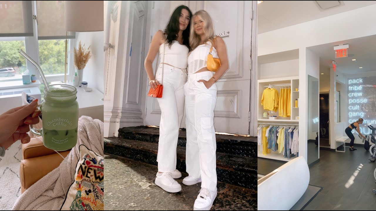 NYC vlog | danielle visits, matcha recipe, reading updates + fitness