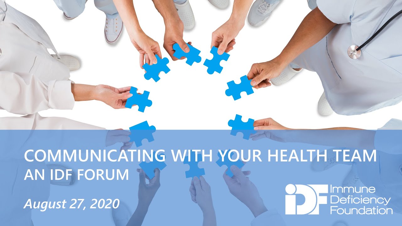 Communicating with Your Health Team: An IDF Forum, August 27, 2020