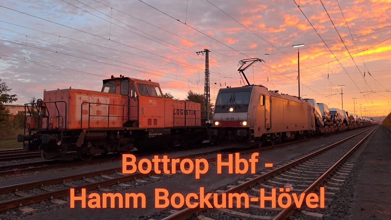 Von Bottrop Hbf nach Hamm - Bockum-Hövel, Umleitung mit dem Rheine Zug
