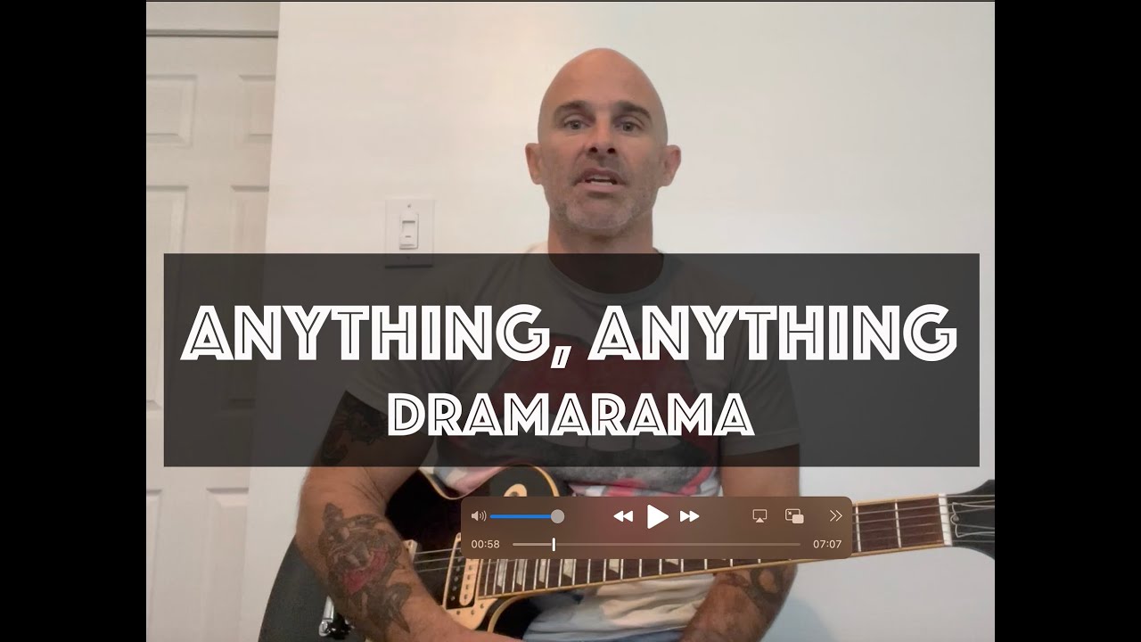 Anything, Anything Dramarama Guitar Lesson + Tutorial [WITH SOLO!]
