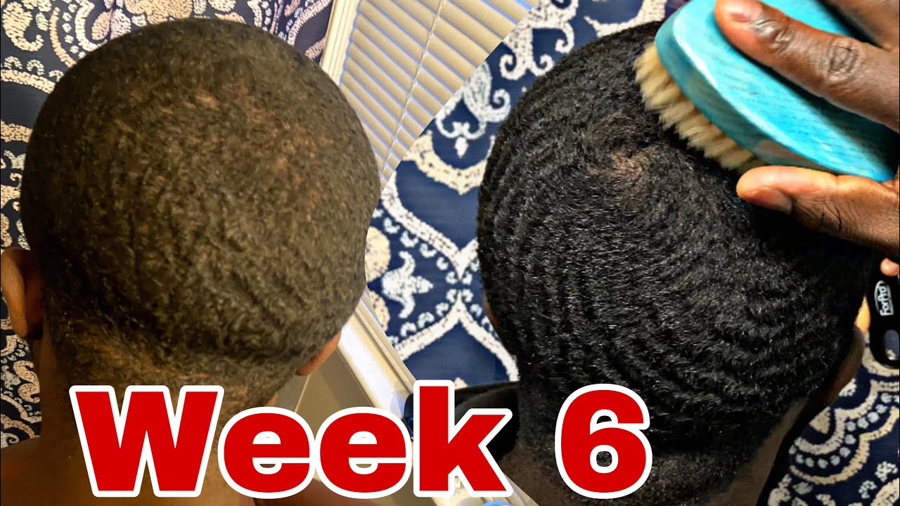 360Swirl/540 waves progress- WEEK 6 Brushing Session (Coarse Hair Waver 🌊)