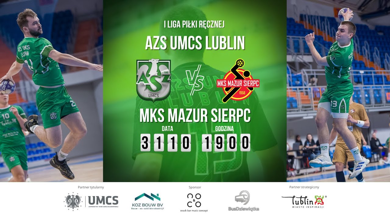 I Liga Piłki Ręcznej AZS UMCS Lublin vs MKS Mazur Sierpc
