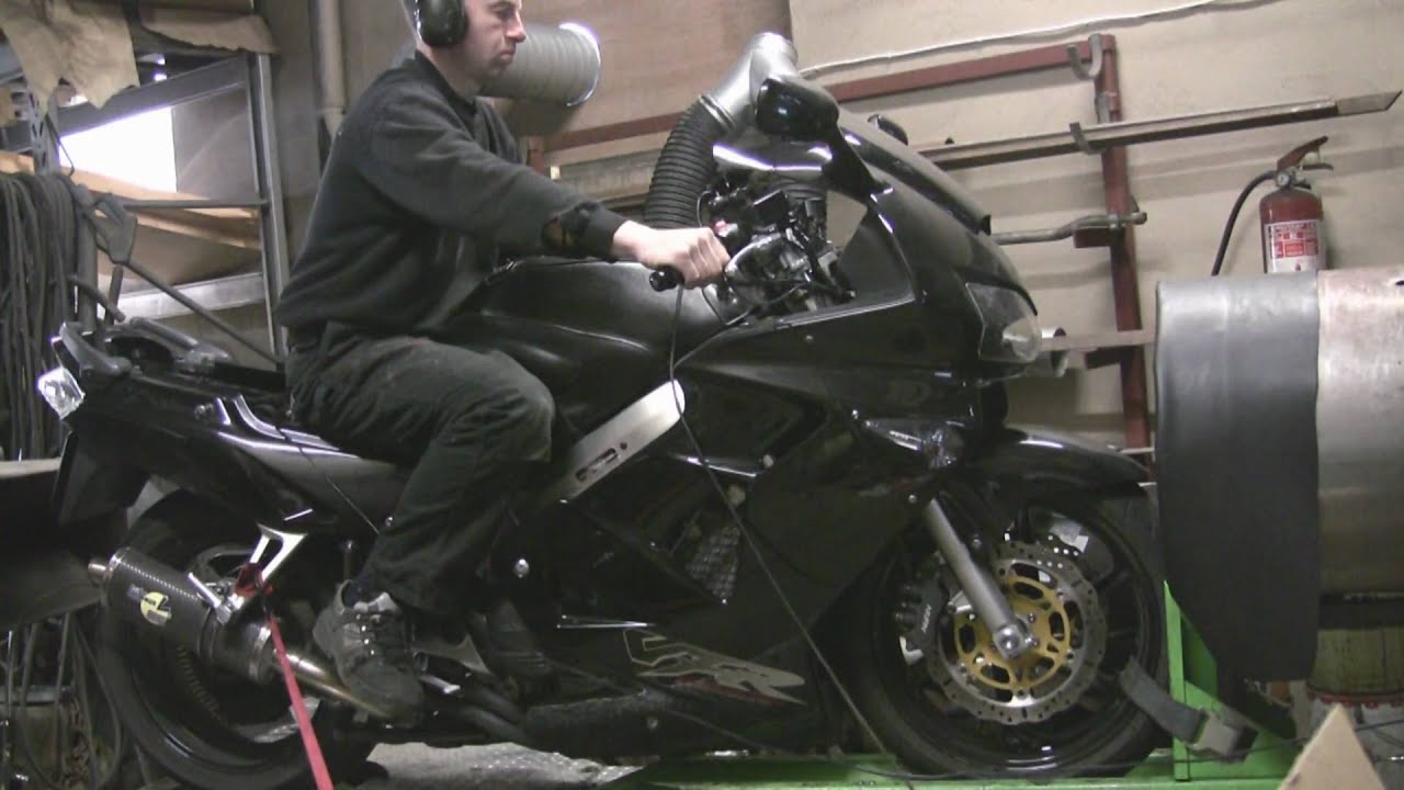 Honda VFR 800 FI interceptor supercharged dyno run 183 hp!