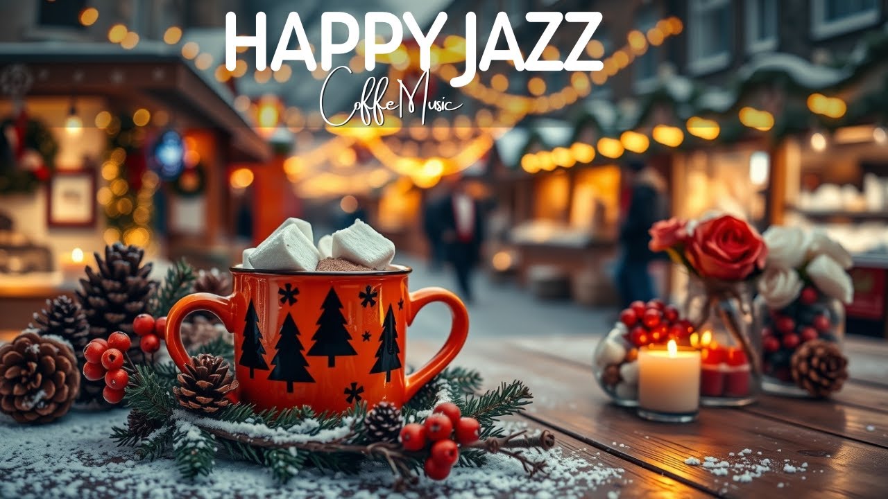 Jazz Cafe Ambience ☕ Happy Winter Jazz & Bossa Nova Instrumental for Work & Study