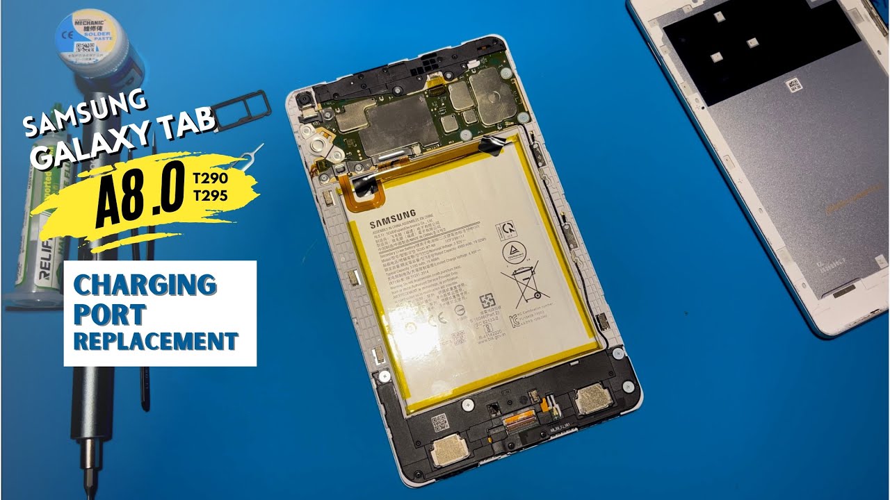 How to Replace Samsung Galaxy Tab A 8.0 2019 T290 / T295 Charging Port 2024 ( easy way )