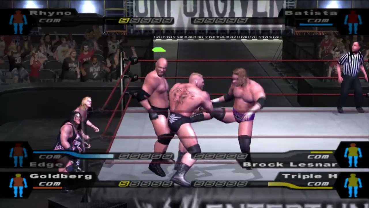 WWE SD! HCTP | 6-MAN BATTLE ROYAL | Rhyno vs Batista vs Edge vs Brock Lesnar vs Triple H!