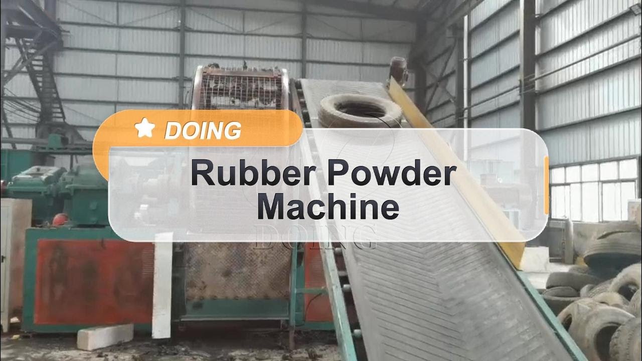 DOING Factory Price #rubber  Powder Machine to Recycle Waste Tire/Rubber Products