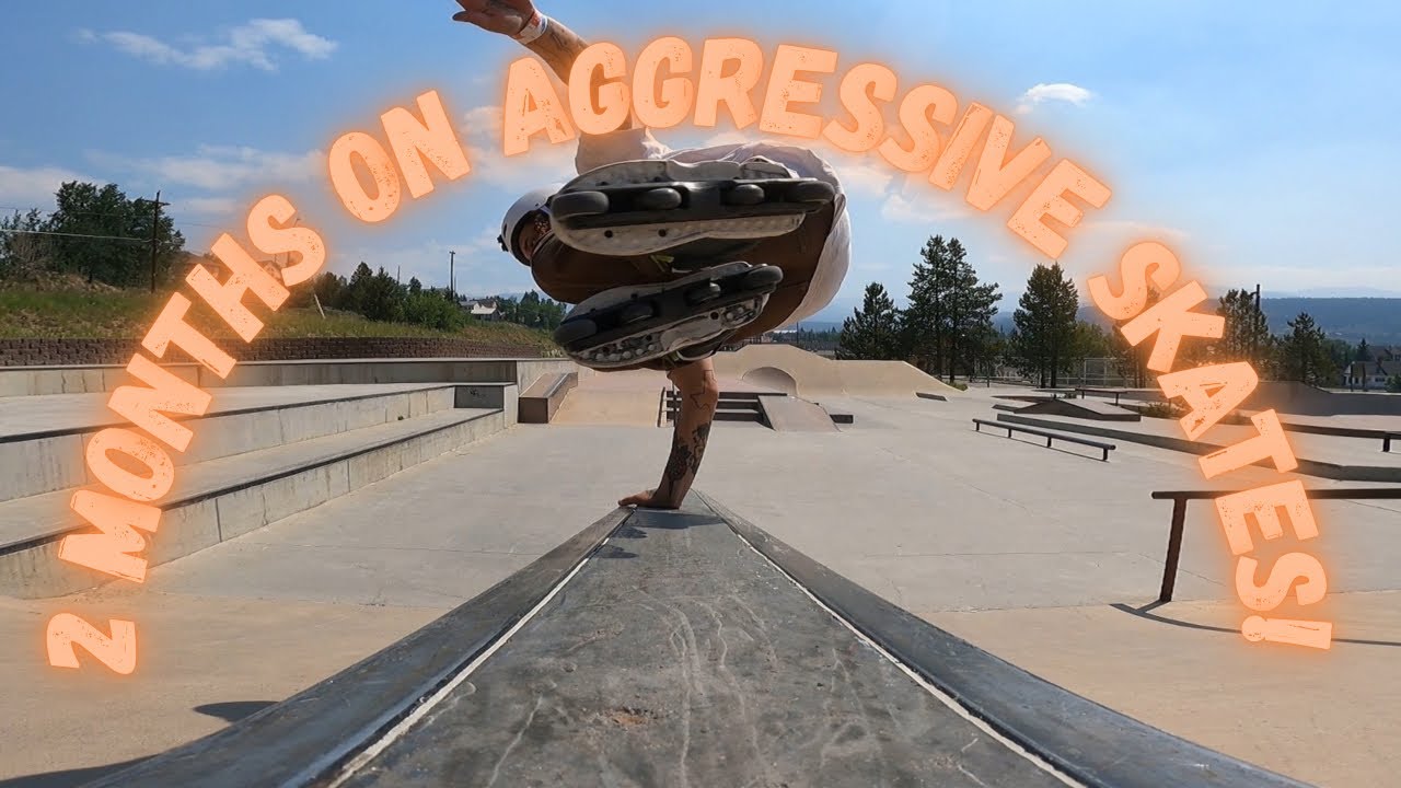 Two months on aggressive inline skates progression! (2nd month skating progress)