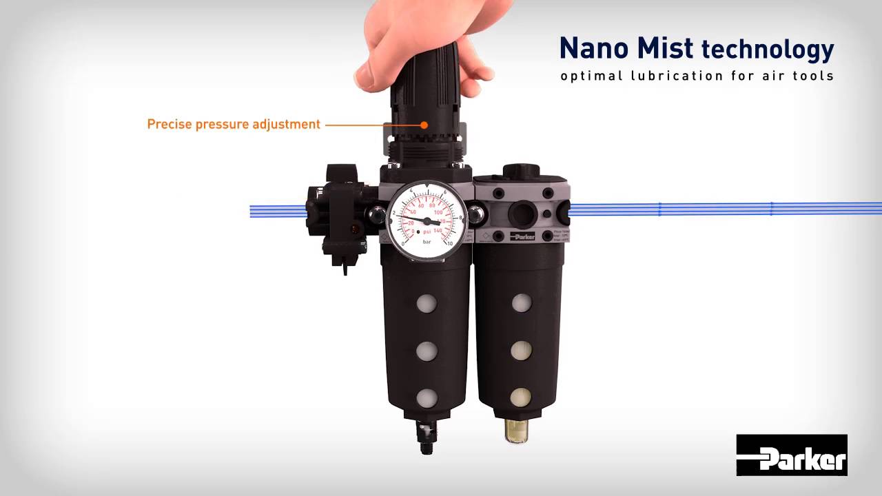 Patented P3X Lubricators Nano Mist Technology for Air Preparation Systems | Parker Hannifin