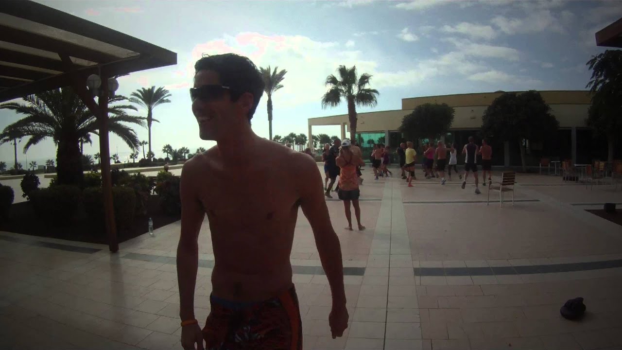 Norwegian ski jumping team in Fuerteventura