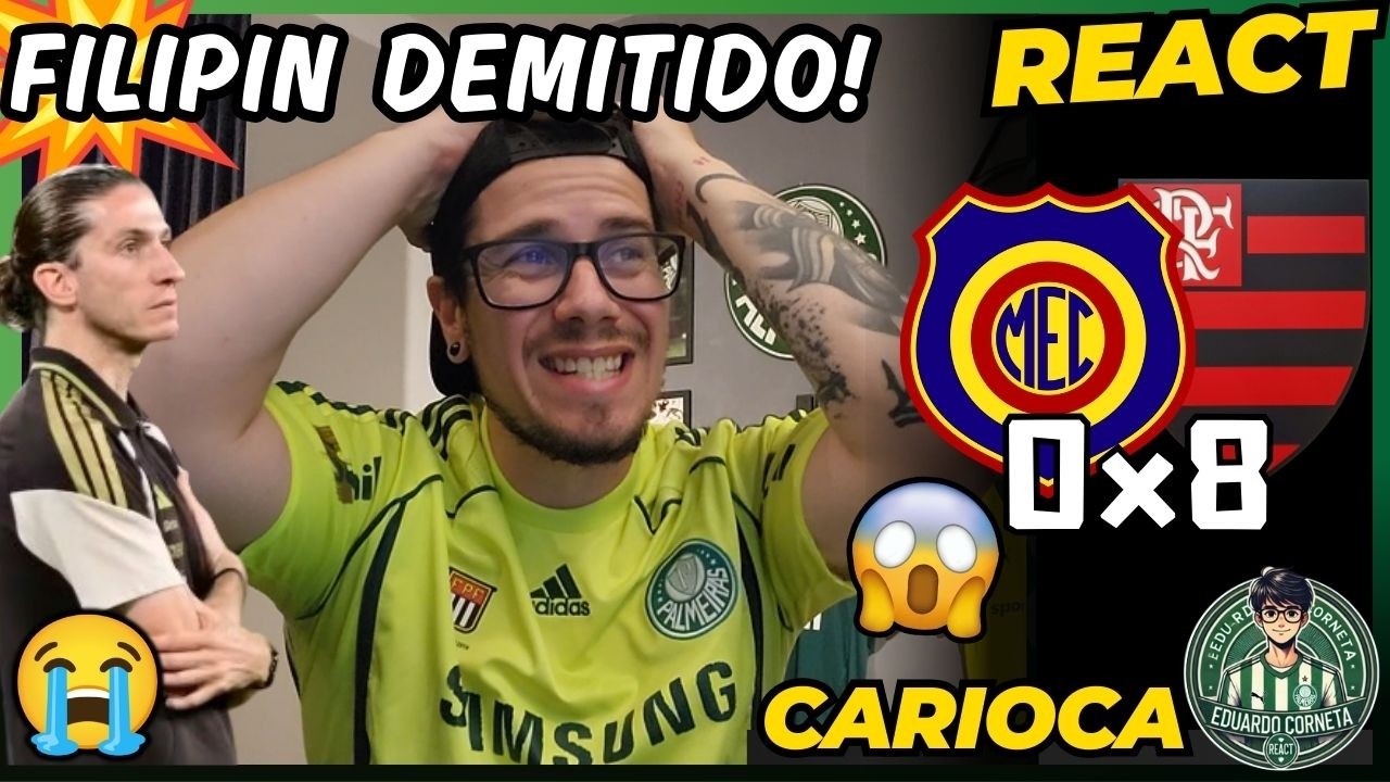 FLAMENGO NA FINAL DO CARIOCA 26 - FILIPE FOI DEMITIDO NO FIM DO JOGO? REACT FLAMENGO 8x0 MADUREIRA