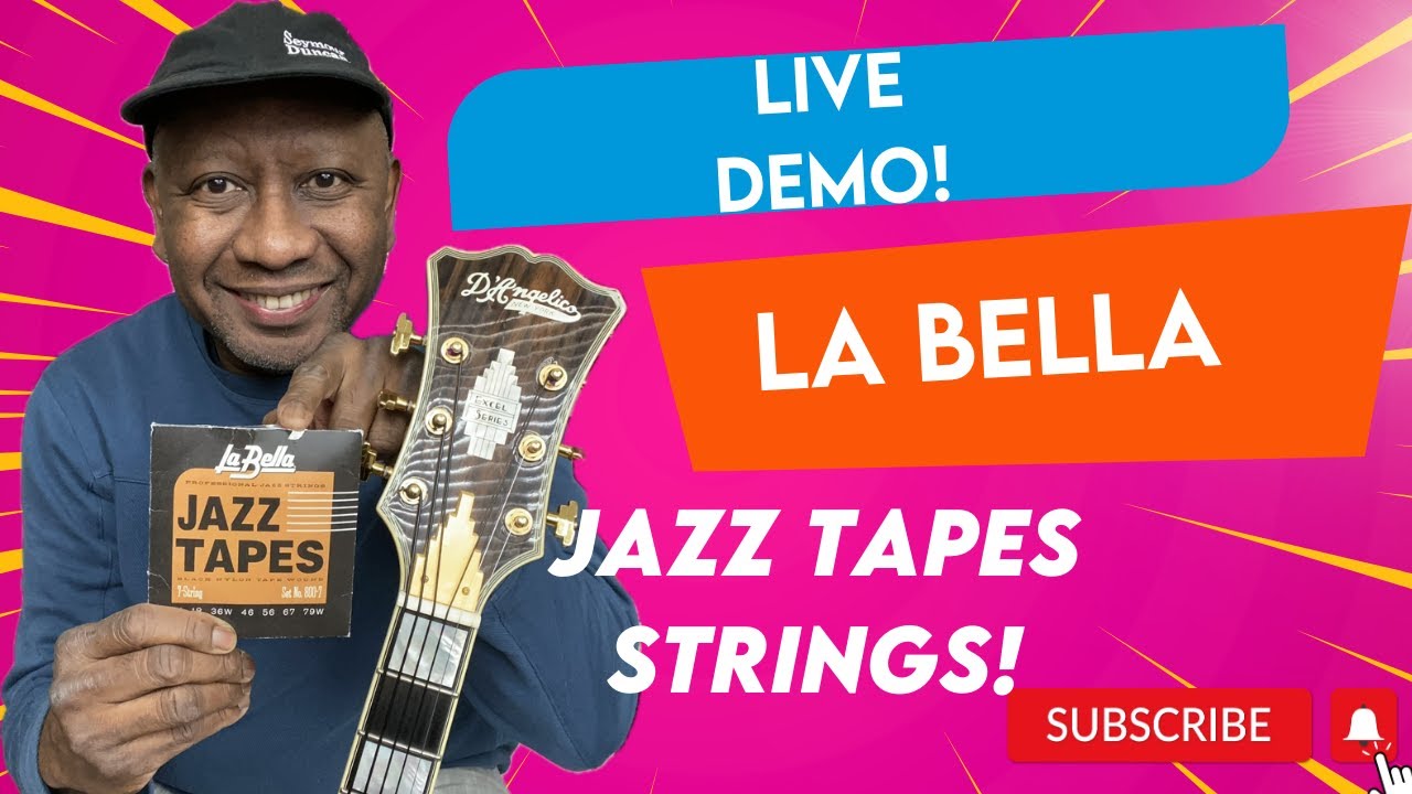 Live Demo! La Bella Jazz Tape Strings! #ronjackson #livedemo #labellastrings