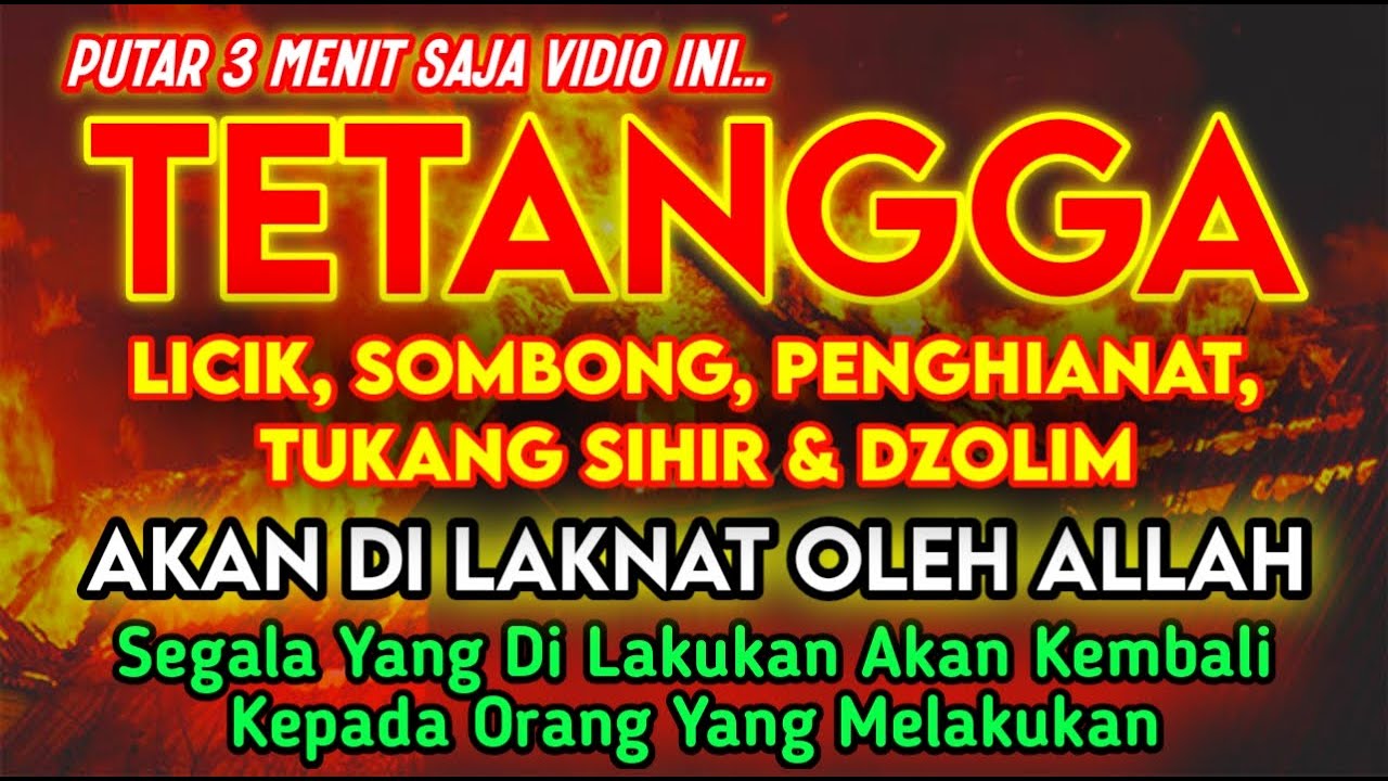 PUTAR SEKARANG JUGA ❗AGAR ORANG DZOLIM TERKENA KARMA & AZAB OLEH ALLAH