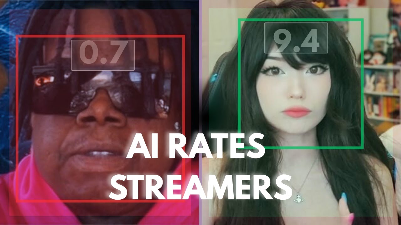 AI rates twitch streamers - 50 Streamers vs AI | Beauty scores