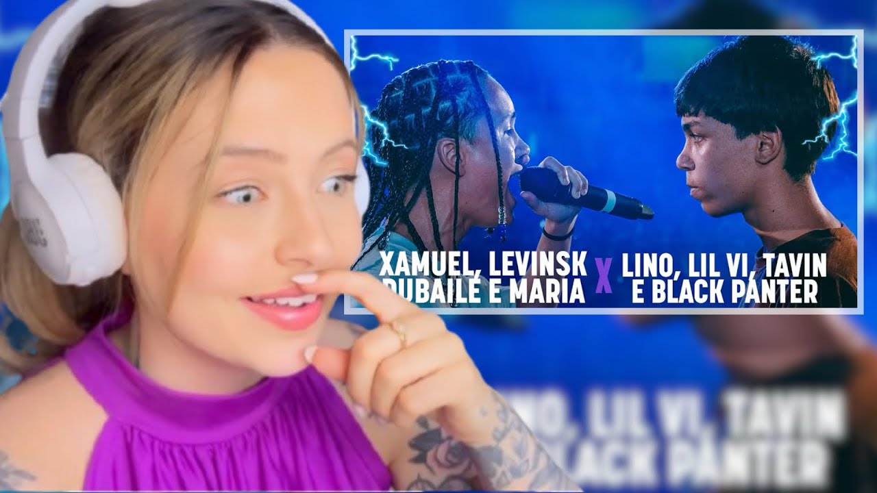 (ESPETÁCULO) TAVIN, LINO, LIL VI E BLACK PANTER x XAMUEL, MARIA, LEVINSK E DUBAILE |REACT Anna Caleg