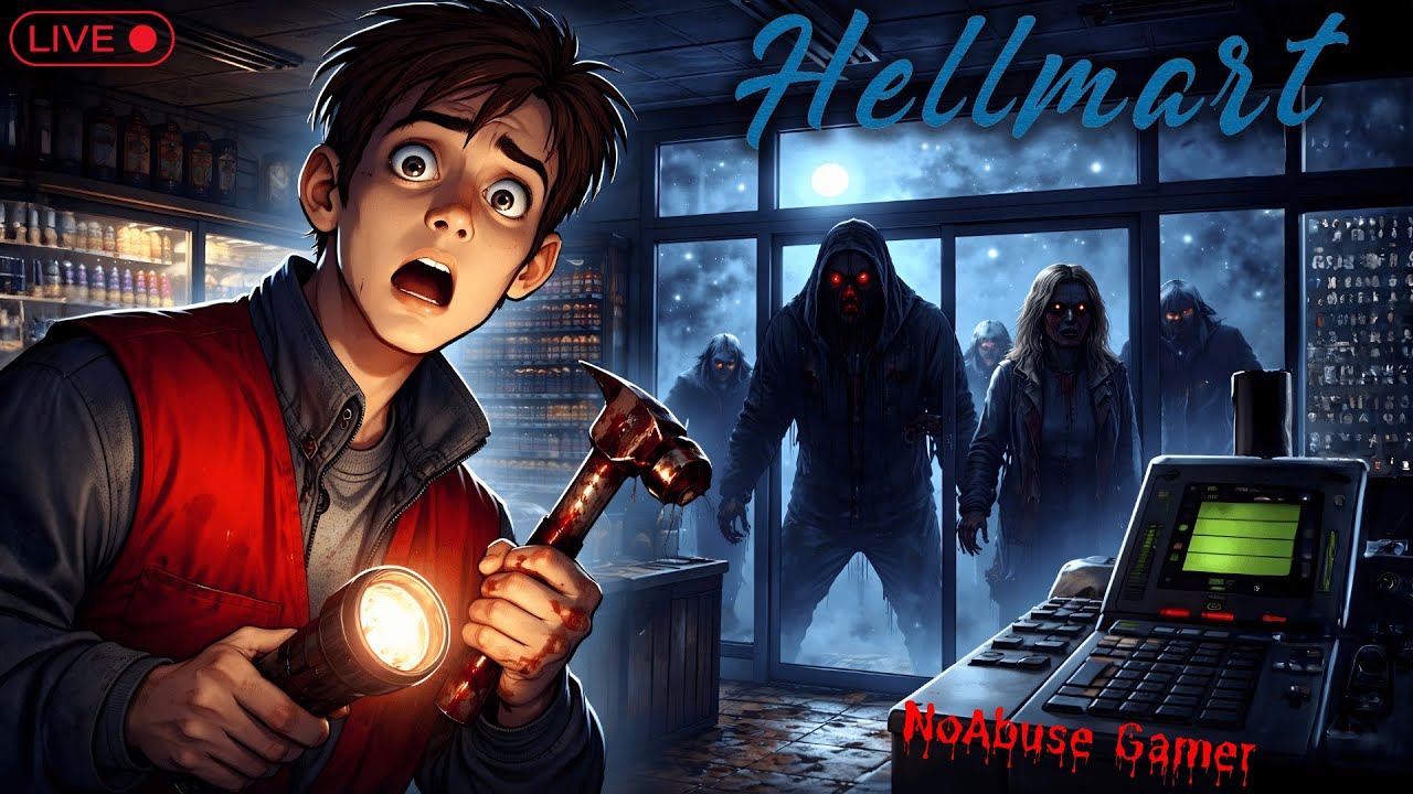 🔴LIVE Horror Hellmart | Nightmare or some new Peace Game🤔👀😂 Let's find out | NoAbuse Gamer