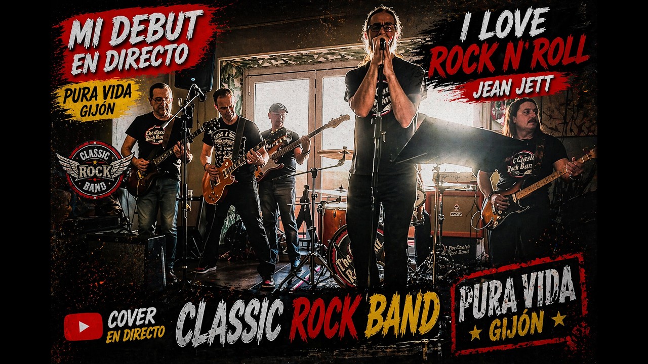 I Love Rock ´n´ Roll - Joan Jett The Classic Rock Band & Luis cover Pura Vida Gijón Asturias