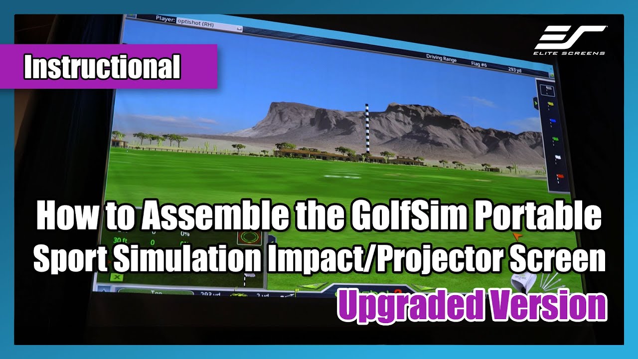 How to Assemble the GolfSim Portable Screen | Easy Assembly Instructions