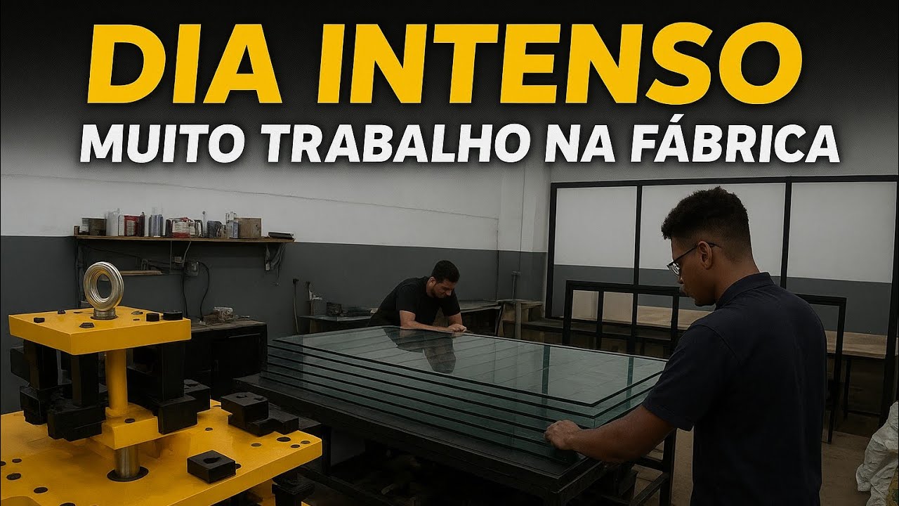 Dia intenso corte de vidro laminado + colagem cortina de vidro + colagem da pele de vidro!!!