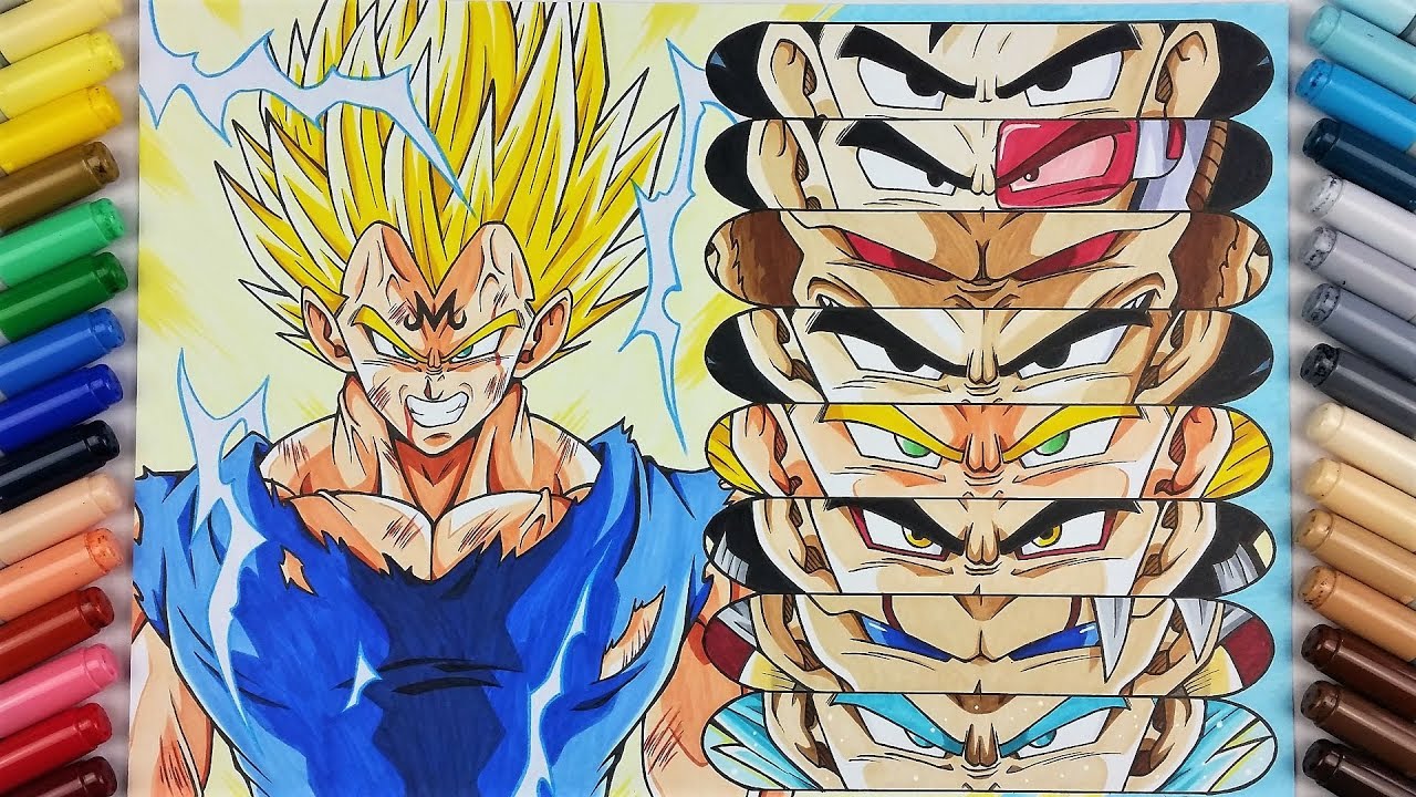 Drawing the Evolution of VEGETA! | TolgArt