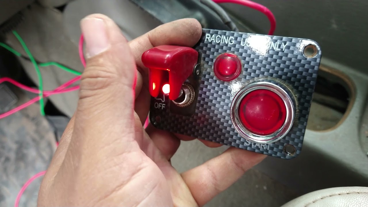 SWITCH DE ENCENDIDO DE JEEP LIBERTY. ADAPTAR BOTON DE ENCENDIDO A CAMIONETA.