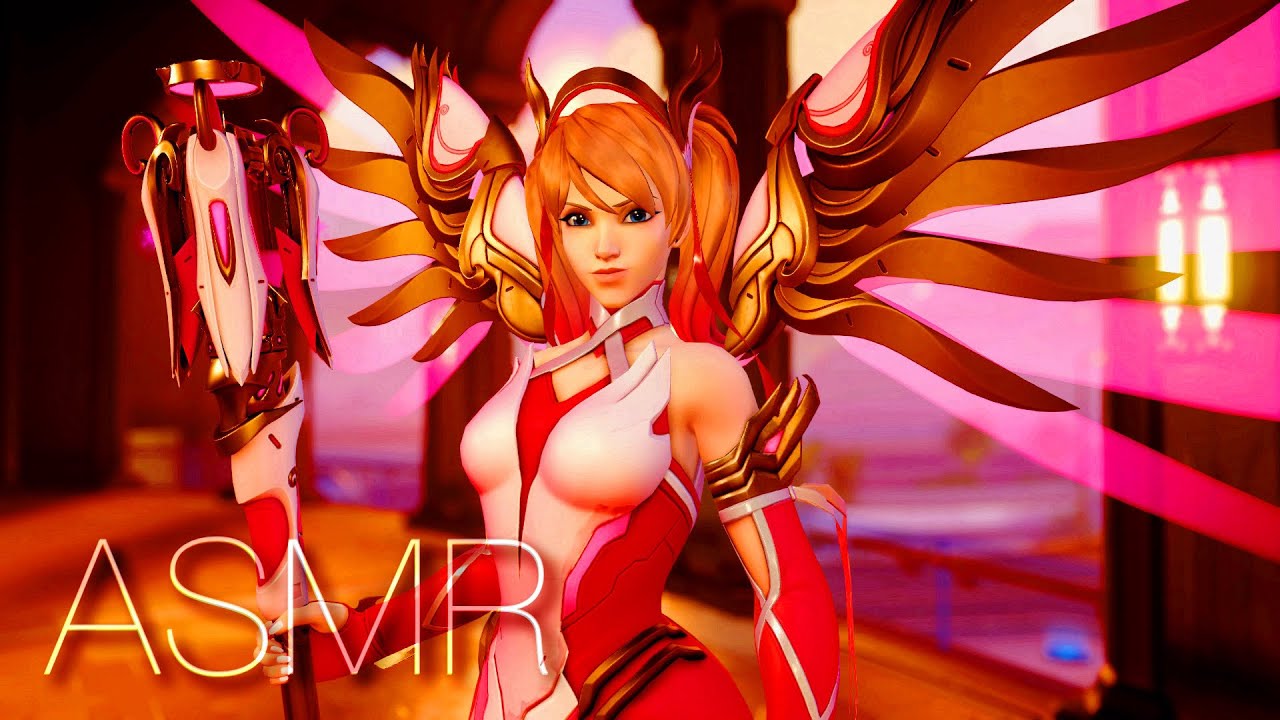 ♡ trigger word ASMR :D + evasive comp mercy ⋆ ˚｡⋆୨୧˚ overwatch asmr ✧ 🥥 whispering ☽˚｡⋆.