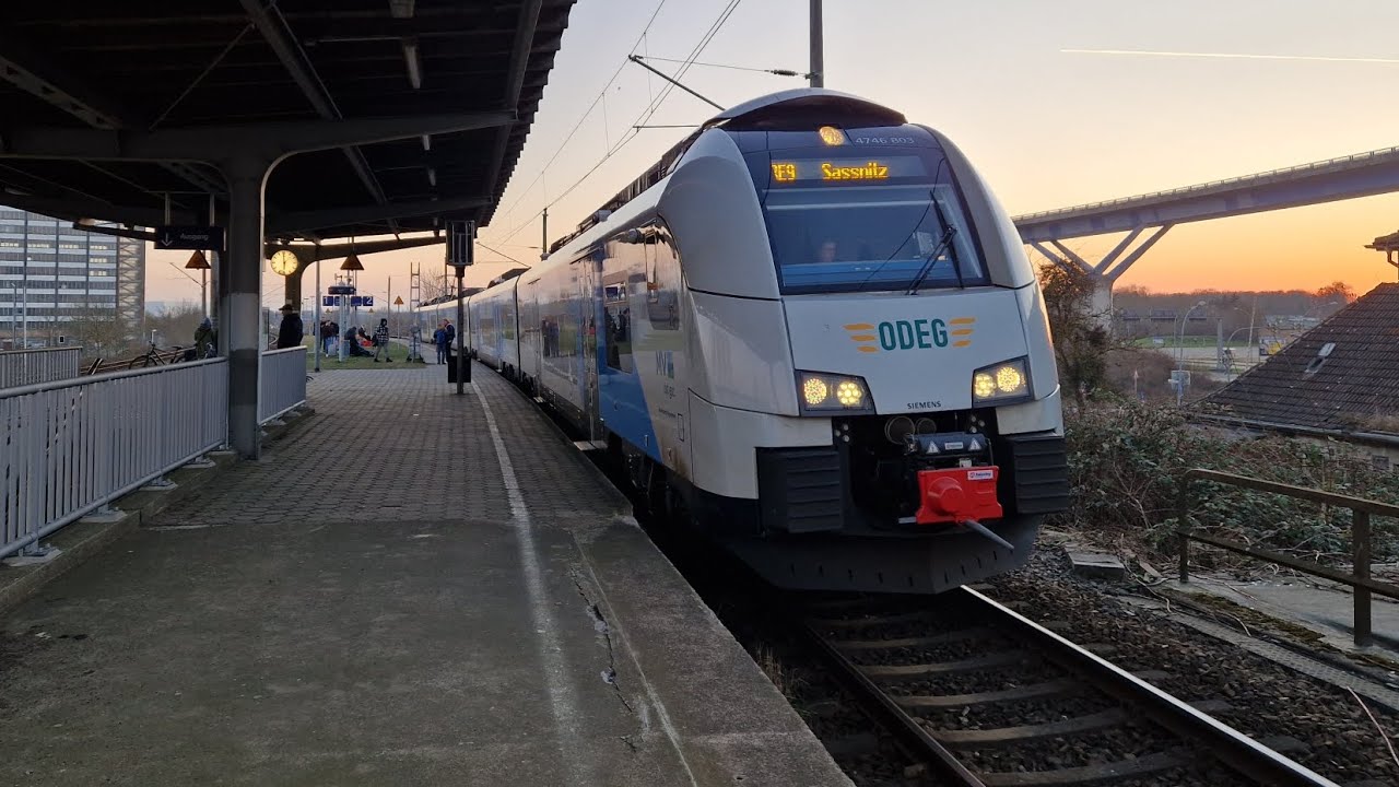 ODEG | Mitfahrt im RE9 von Rostock Hbf bis Stralsund Hbf in der BR 4746 807