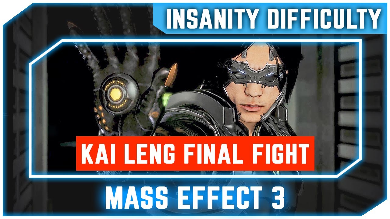 Mass Effect 3 - Kai Leng Final Boss Fight - Insanity Difficulty