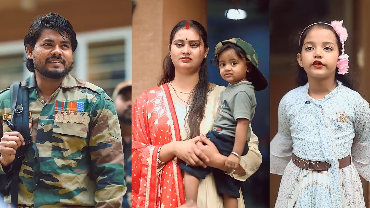 Fauji Ka Chhutti hua Cancel || Indian Army love story short film Suraj Actor Family love Short Video