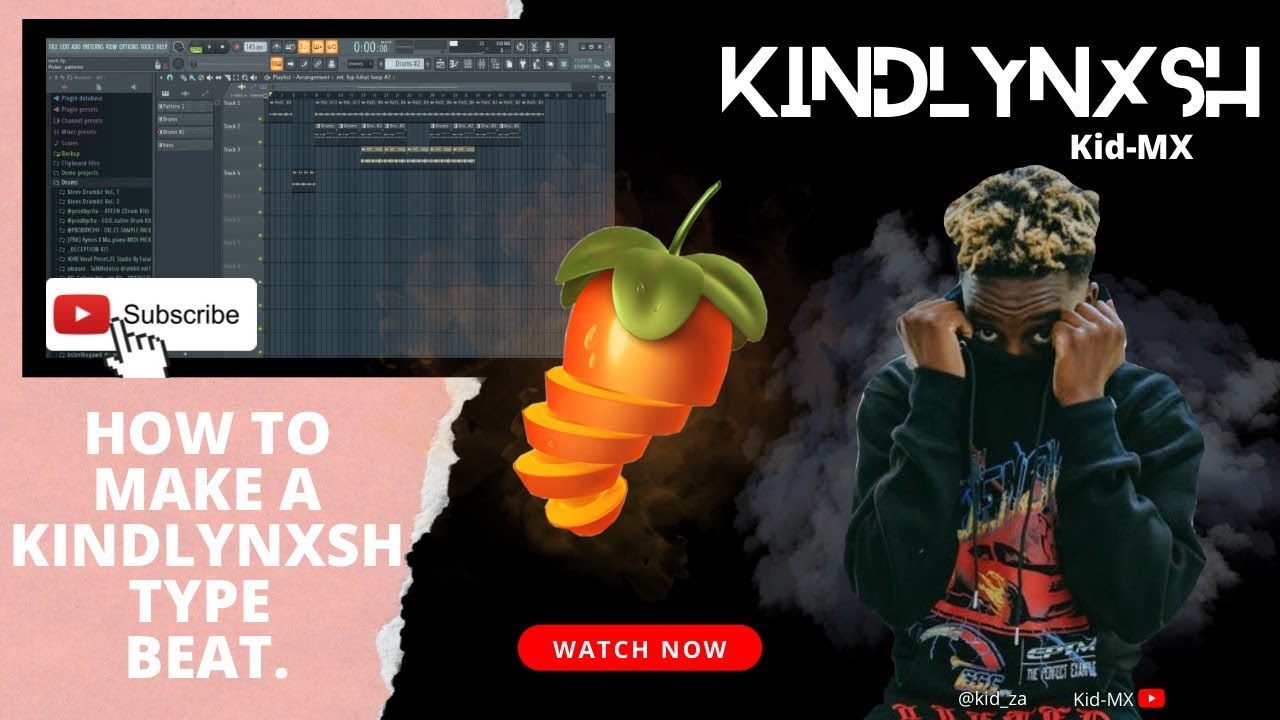 How to make a KindlyNxsh Type Beat || FL Studio 20 || 2022
