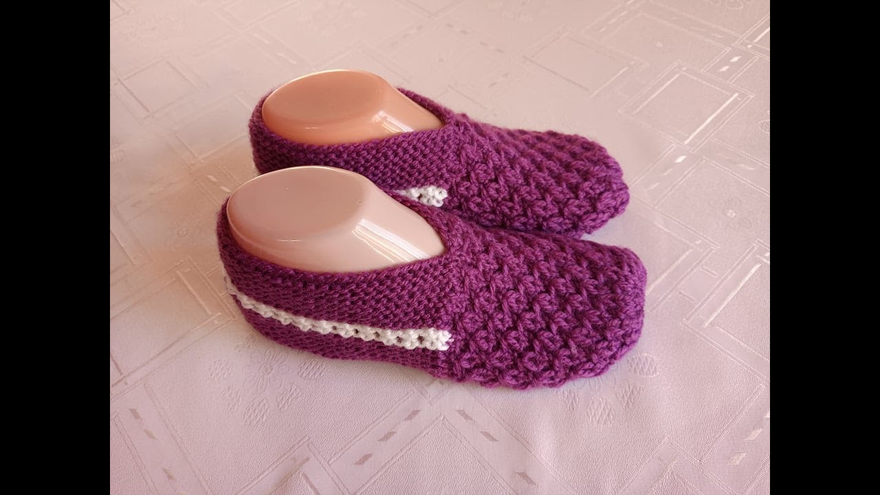 Плетени Терлици #76 - (Knitted Slippers) (Тапочки спицами) (Patik) (Pantufas passo a passo)