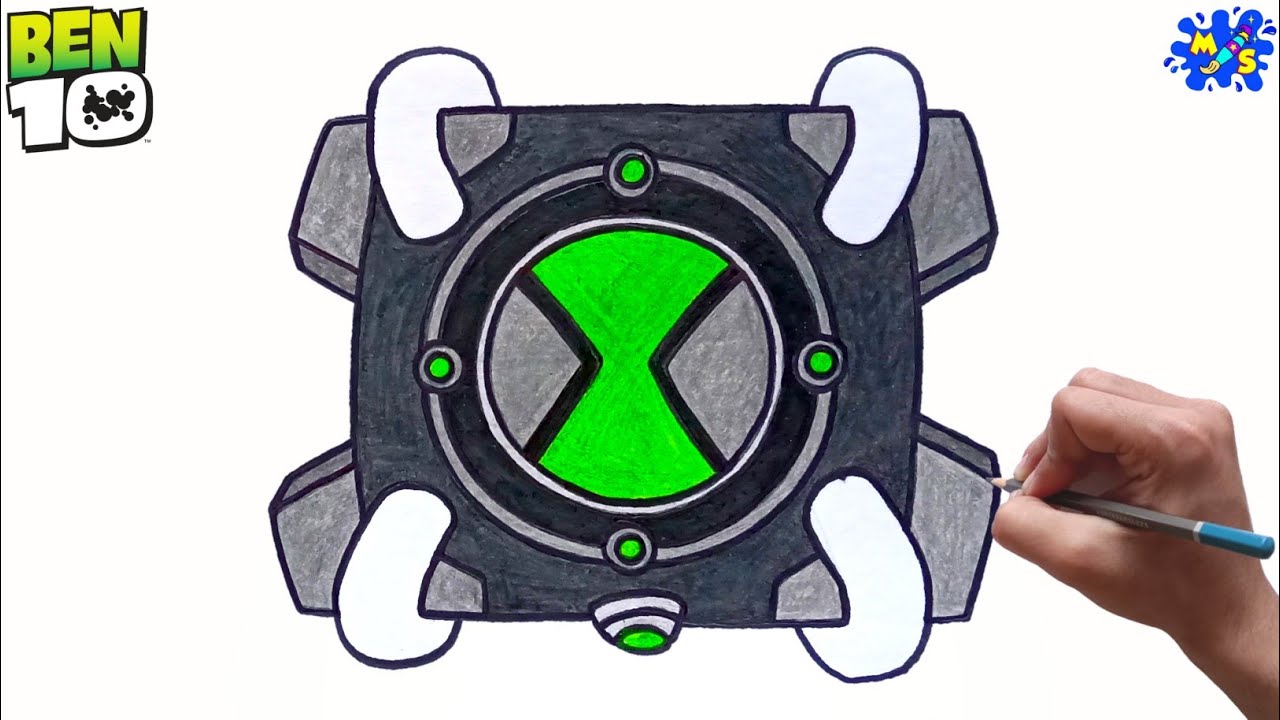 Ben 10 Omnitrix Drawing || How to draw Omnitrix easy