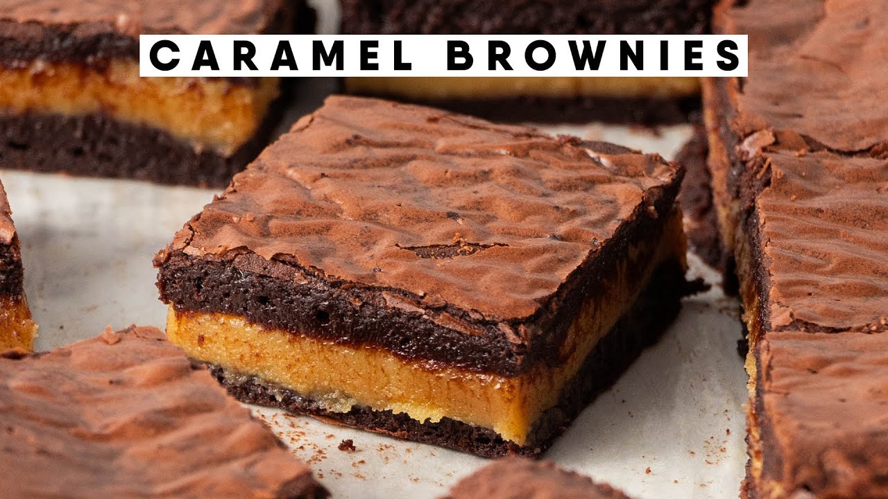 Fudgy Caramel Brownies with Perfect Chocolate and Caramel Layers