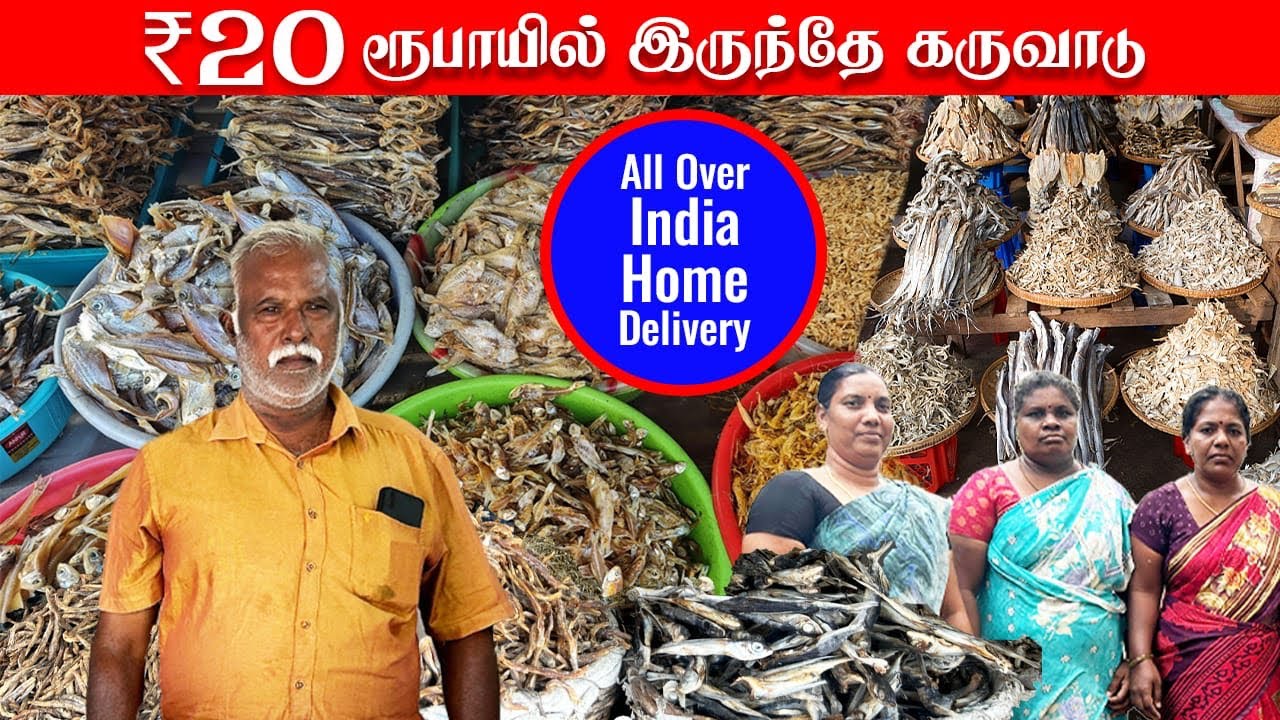 கடல் கருவாடு முதல் காவிரி ஆற்று கருவாடு வரை அனைத்தும் கிடைக்கும் | #dryfish #dryfishrecipe #karuvadu