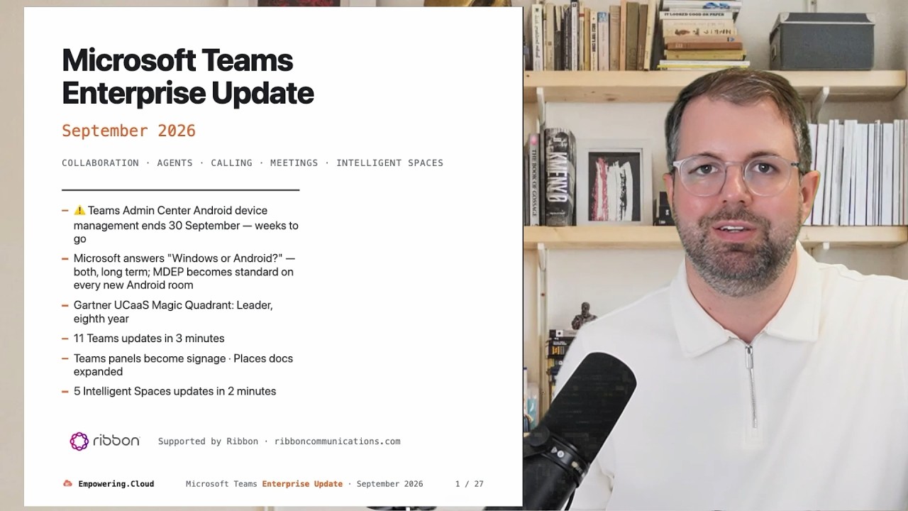 Обновление Microsoft Teams для бизнеса за сентябрь 2026 года &mdash; автозапись, сторонние агенты, MDEP...