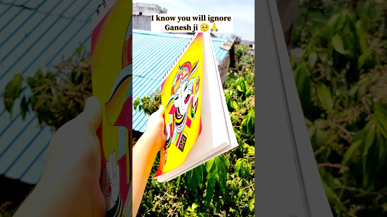 Ganpati Bappa Morya 🙏🕉️🚩 #youtubeshorts #art #drawing #ganeshji #ganeshchaturthi
