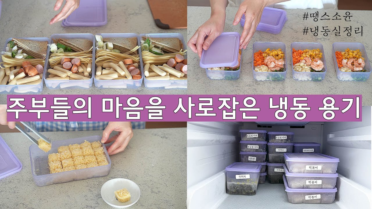 땡스소윤 냉동용기 공동구매｜세상에서 가장 쉬운 냉동실 정리｜살림브이로그