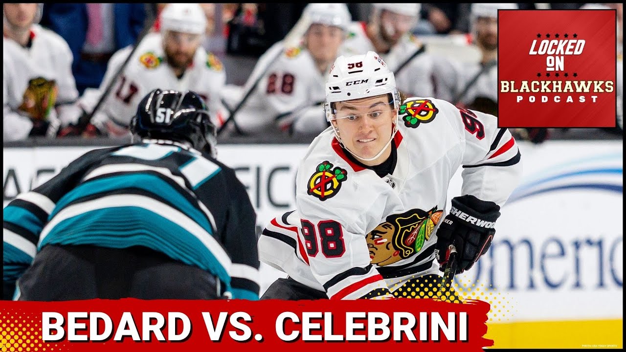 Bedard Faces Celebrini For 2nd NHL Matchup | Blackhawks & Sharks Rebuild Comparisons