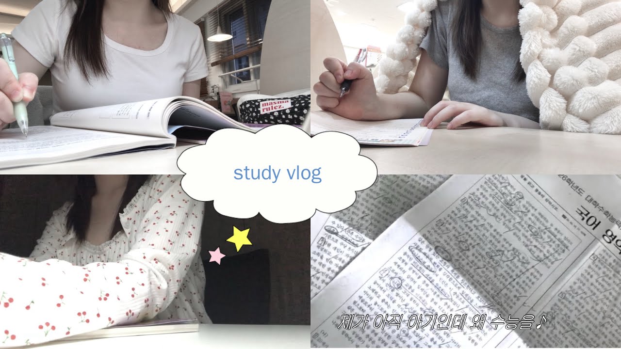 수능 d-80….? 마지막 방학 끝난 고3 공부 브이로그 | study vlog | 07 | 공부자극
