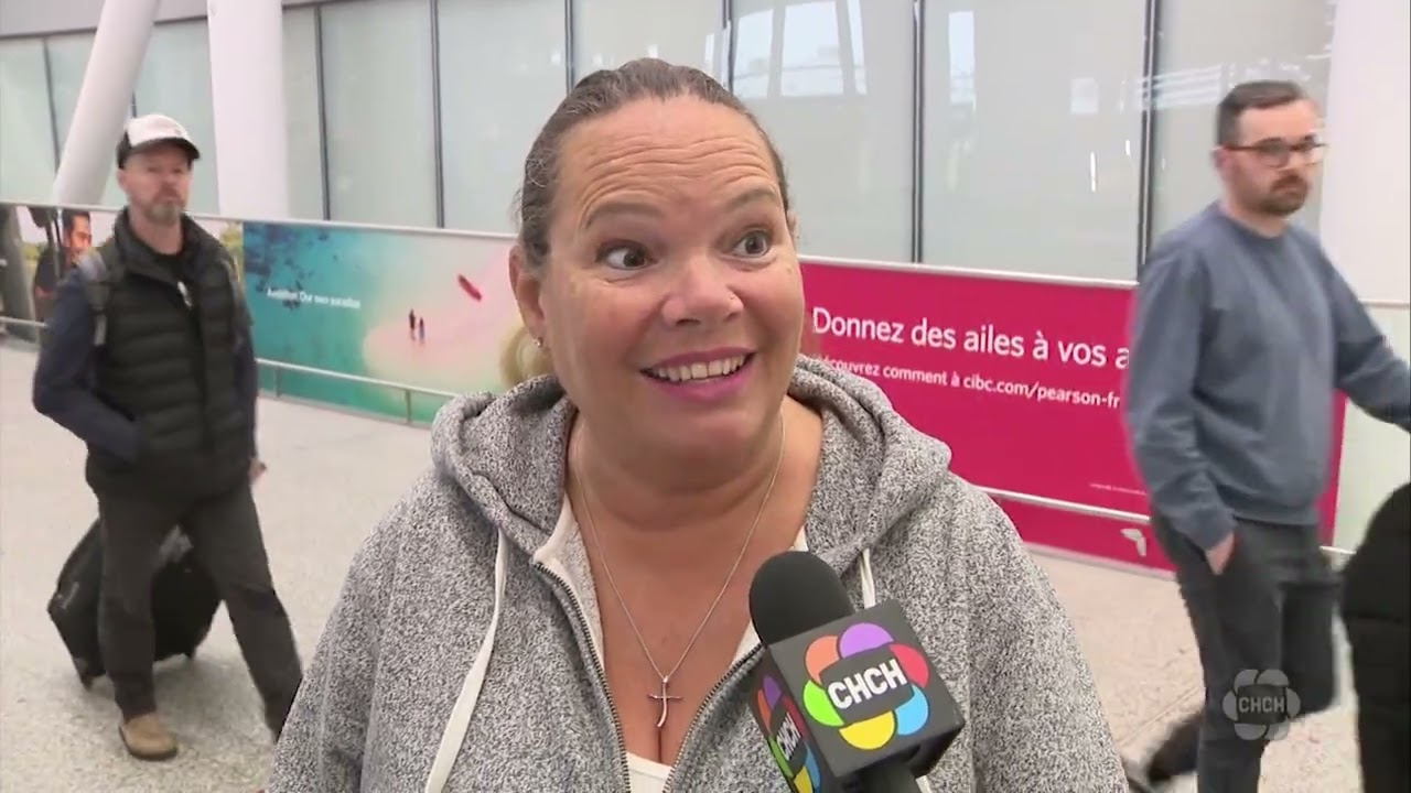 Live From Pearson Airport - Canadians Returning Home Amid Fuel Crisis in Cuba