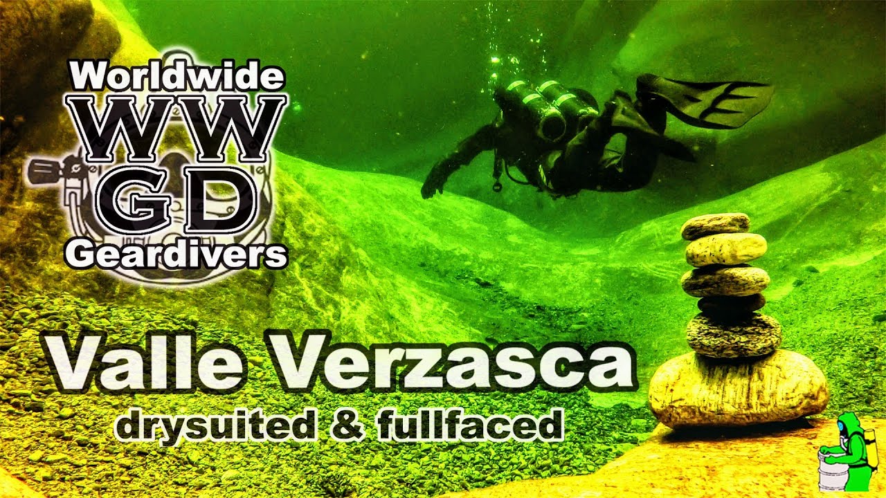 VIKING divers at Valle Verzasca - drysuited & fullfaced WWGD