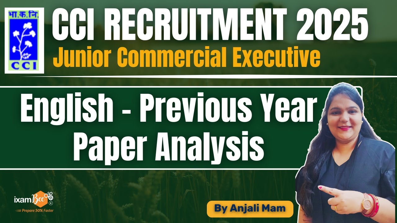 CCI Recruitment 2025 || English - Previous Year Paper Analysis & Strategy #cci #ccirecruitment