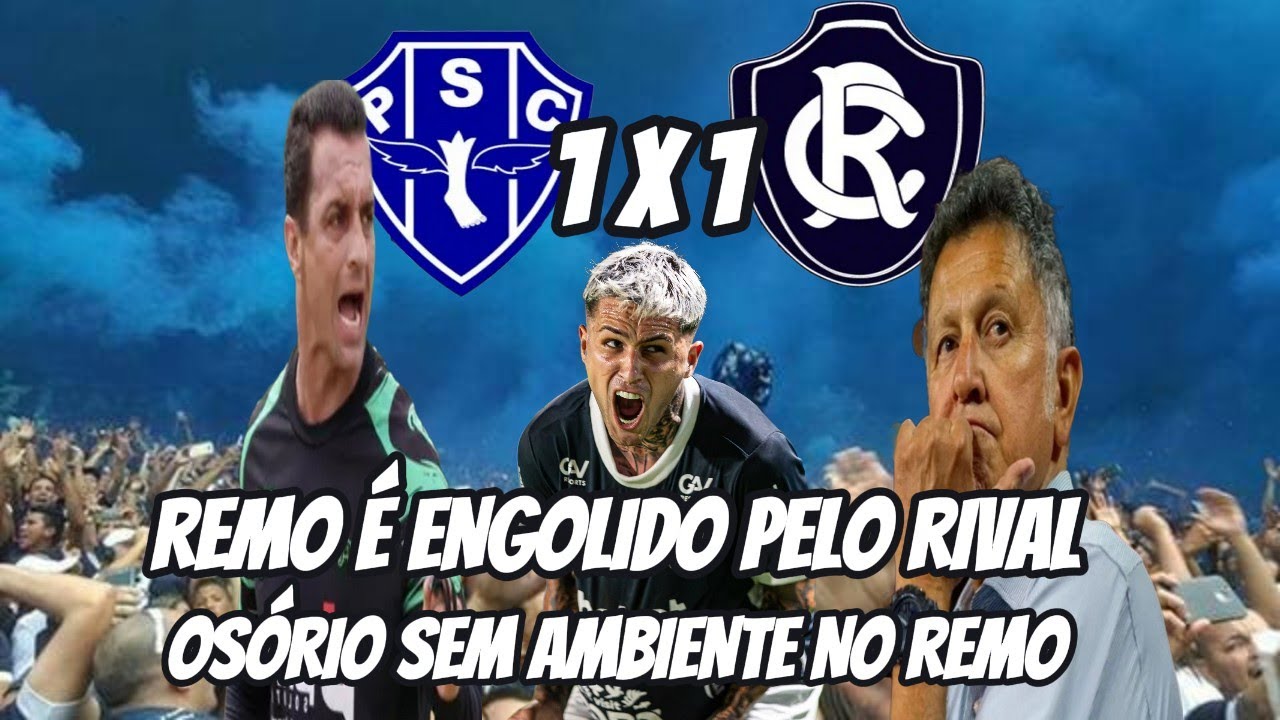 🚨OSÓRIO NA CORDA BAMBA!🚨 REMO FOI DOMINADO PELO RIVAL MAS SEGUROU O EMPATE.