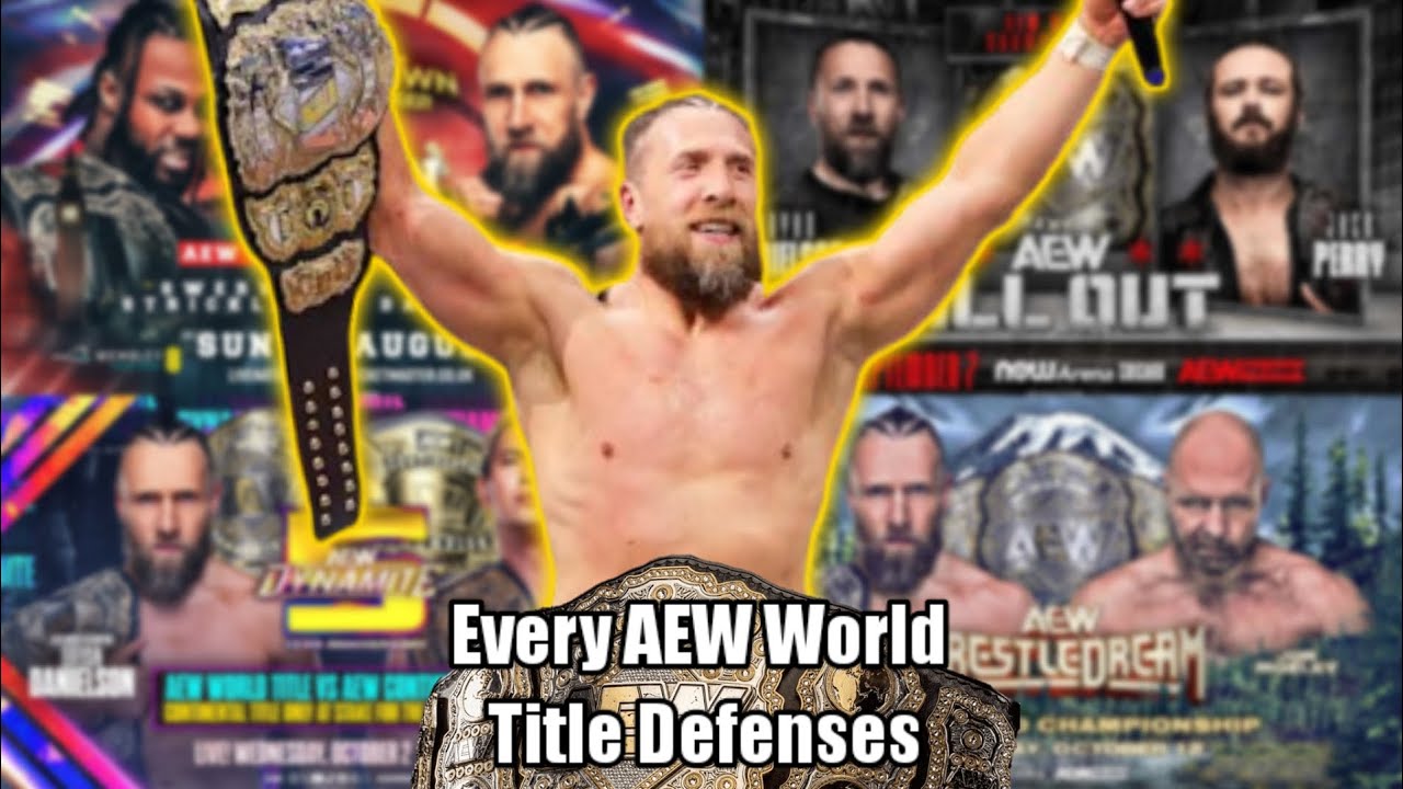 Bryan Danielson || Every AEW World Title Defenses