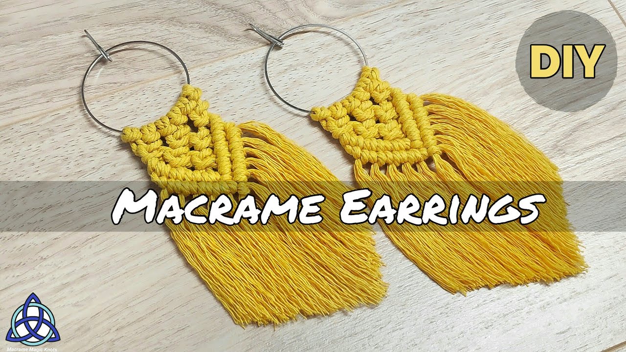 DIY | Most POPULAR Macrame Earrings on INSTAGRAM | Macrame Jewelry