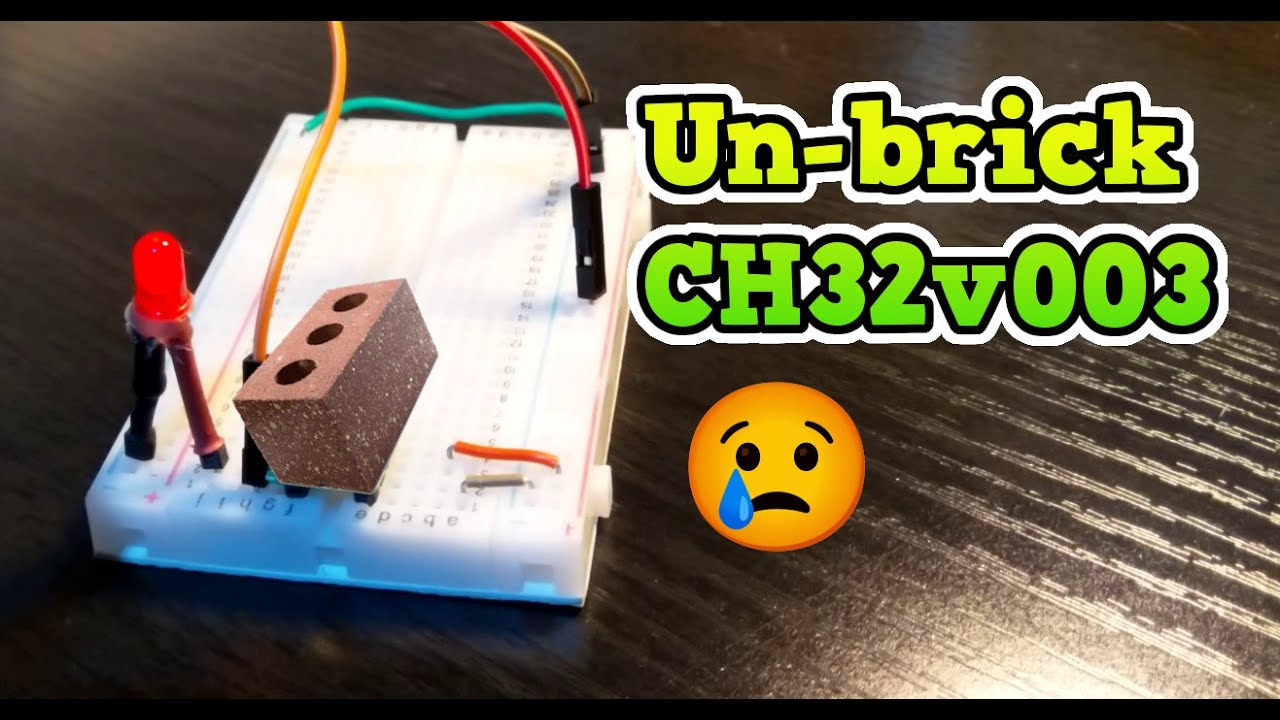 Easily unbrick your CH32v003 using the free minichlink program