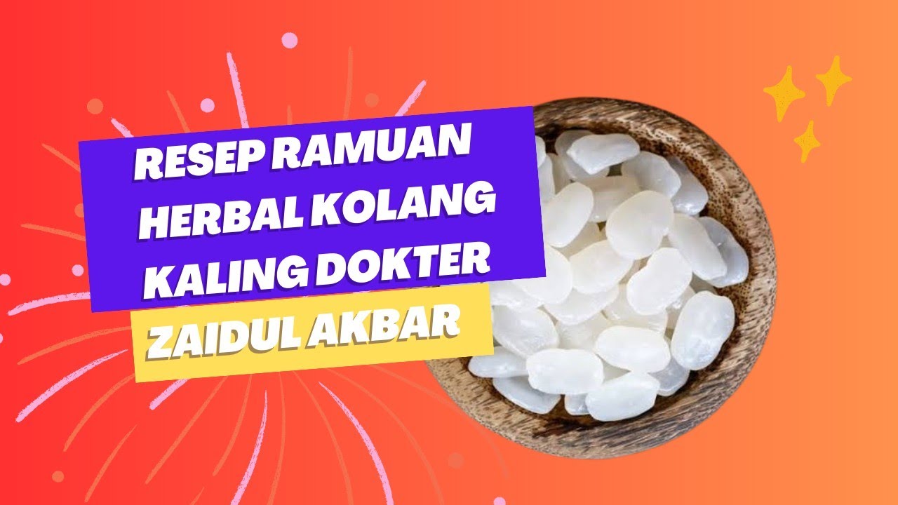 Resep Ramuan Herbal Tulang keropos Ala Dr. Zaidul Akbar